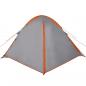 Preview: Kuppel-Campingzelt 4 Personen Grau und Orange Wasserdicht