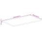 Preview: Tischplatte 110x70x2,5 cm Rechteckig Altholz Massiv