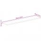 Preview: Tischplatte 180x20x3,8 cm Rechteckig Altholz Massiv