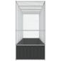 Preview: Voliere mit Erweiterung Silbern 418,5x107x212 cm Stahl