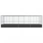 Preview: Voliere mit Erweiterung Silbern 725x307x212 cm Stahl