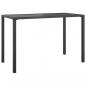Preview: Garten-Esstisch Anthrazit 110x54x70 cm Stahl