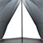 Preview: Tipi-Familienzelt 8 Personen Grau und Orange Wasserdicht