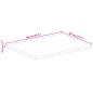 Preview: Tischplatte 90x80x2,5 cm Rechteckig Altholz Massiv