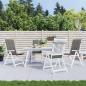 Preview: Hochlehner-Auflagen 4 Stk. Melange Dunkelgrau 120x50x4 cm Stoff