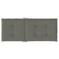 Preview: Hochlehner-Auflagen 4 Stk. Melange Dunkelgrau 120x50x4 cm Stoff