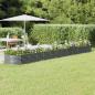 Preview: ARDEBO.de - Hochbeet Pulverbeschichteter Stahl 512x80x36 cm Grau