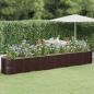 Preview: ARDEBO.de - Hochbeet Pulverbeschichteter Stahl 440x80x68 cm Braun