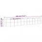 Preview: Hochbeet Pulverbeschichteter Stahl 440x80x68 cm Braun