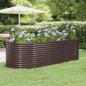 Preview: ARDEBO.de - Hochbeet Pulverbeschichteter Stahl 249x100x68 cm Braun