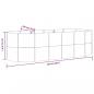 Preview: Hochbeet Pulverbeschichteter Stahl 249x100x68 cm Braun