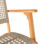 Preview: 3-tlg. Bistro-Set Beige Poly Rattan und Massivholz Akazie