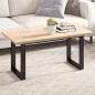 Preview: ARDEBO.de - Tischplatte 100x50x2,5 cm Rechteckig Massivholz Kiefer