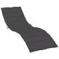 Preview: Sonnenliegen-Auflage Melange Anthrazit 200x70x4 cm Stoff