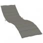 Preview: Sonnenliegen-Auflage Melange Dunkelgrau 200x60x4 cm Stoff