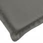 Preview: Sonnenliegen-Auflage Melange Dunkelgrau 200x60x4 cm Stoff