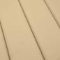 Preview: Sonnenliegen-Auflage Melange Beige 200x60x4 cm Stoff