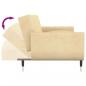 Preview: Schlafsofa 2-Sitzer mit 2 Kissen Creme Samt