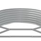 Preview: Hochbeet Pulverbeschichteter Stahl 249x100x36 cm Grau