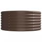 Preview: Hochbeet Pulverbeschichteter Stahl 440x80x36 cm Braun