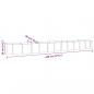 Preview: Hochbeet Pulverbeschichteter Stahl 440x80x36 cm Braun
