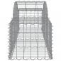 Preview: Gabionen mit Hochbogen 20 Stk. 200x50x40/60 cm Verzinktes Eisen