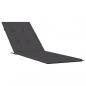 Preview: Liegestuhl-Auflage Melange Anthrazit (75+105)x50x3 cm Stoff