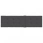 Preview: Liegestuhl-Auflage Melange Anthrazit (75+105)x50x3 cm Stoff