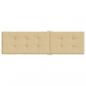 Preview: Liegestuhl-Auflage Melange Beige (75+105)x50x3 cm Stoff
