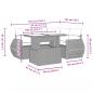 Preview: 5-tlg. Garten-Sofagarnitur mit Kissen Schwarz Poly Rattan