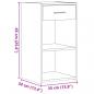 Preview: Nachttische 2 Stk. Braun Eichen-Optik 35x34x65 cm Holzwerkstoff