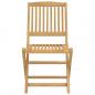 Preview: Gartenstühle 2 Stk. Klappbar 57x48,5x90 cm Massivholz Akazie
