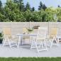 Preview: Hochlehner-Auflagen 4 Stk. Melange Beige 120x50x4 cm Stoff