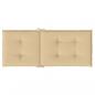 Preview: Hochlehner-Auflagen 4 Stk. Melange Beige 120x50x4 cm Stoff