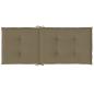Preview: Hochlehner-Auflagen 4 Stk. Melange Taupe 120x50x4 cm Stoff