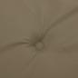 Preview: Hochlehner-Auflagen 4 Stk. Melange Taupe 120x50x4 cm Stoff