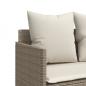 Preview: 5-tlg. Garten-Sofagarnitur mit Kissen Beige Poly Rattan