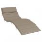 Preview: Sonnenliegen-Auflage Taupe 180x60x3 cm Oxford-Gewebe