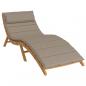 Preview: Sonnenliegen-Auflage Taupe 180x60x3 cm Oxford-Gewebe