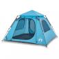 Preview: Kuppel-Campingzelt 4 Personen Blau Quick Release
