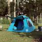 Preview: Kuppel-Campingzelt 4 Personen Blau Quick Release