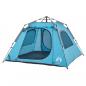 Preview: Kuppel-Campingzelt 4 Personen Blau Quick Release