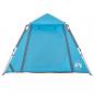 Preview: Kuppel-Campingzelt 4 Personen Blau Quick Release