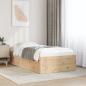 Preview: Massivholzbett ohne Matratze 100x200 cm Kiefernholz