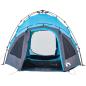Preview: Kuppel-Campingzelt 3 Personen Blau Quick Release