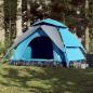 Preview: ARDEBO.de - Kuppel-Campingzelt 5 Personen Blau Quick Release