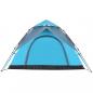 Preview: Kuppel-Campingzelt 5 Personen Blau Quick Release
