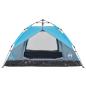 Preview: Kuppel-Campingzelt 2 Personen Blau Quick Release