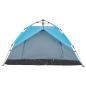Preview: Kuppel-Campingzelt 2 Personen Blau Quick Release