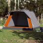 Preview: Campingzelt 4 Personen Grau und Orange Quick Release